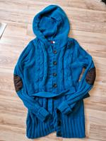 Strickjacke mit Armpatches türkis Niedersachsen - Grasberg Vorschau