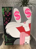 XXL Bugs Bunny Wandbild Handmade Deko Disney Ikea Niedersachsen - Lingen (Ems) Vorschau
