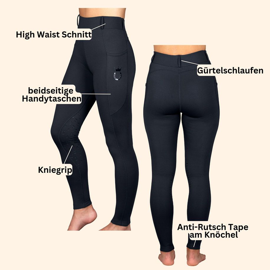 Royal Horsemen Reitleggings KneeGrip Schwarz, Navy, Braun in Engelskirchen