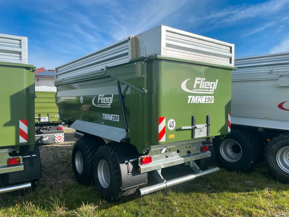 Fliegl TMK 190 FOX Muldenkipper, Kipper Anhänger Traktor in Rennertshofen