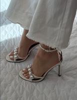 Zara high heels Sandalen gr.38 echtleder weiß Baden-Württemberg - Ostfildern Vorschau