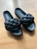 Sandalen Pantoletten h&m geflochten schwarz Bayern - Haßfurt Vorschau