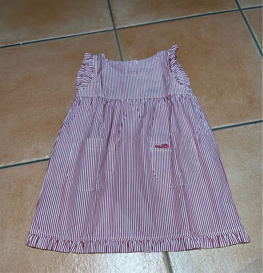 Süßes rot weiß gestreiftes Kleid, Gr. 80, neu in Staufen im Breisgau