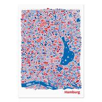 vianina Poster Hamburg (Stadtplan) Thüringen - Erfurt Vorschau