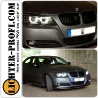Xenon 3D DRL Angel Eyes Scheinwerfer schwarz für BMW 3er E90 91 Hessen - Calden Vorschau
