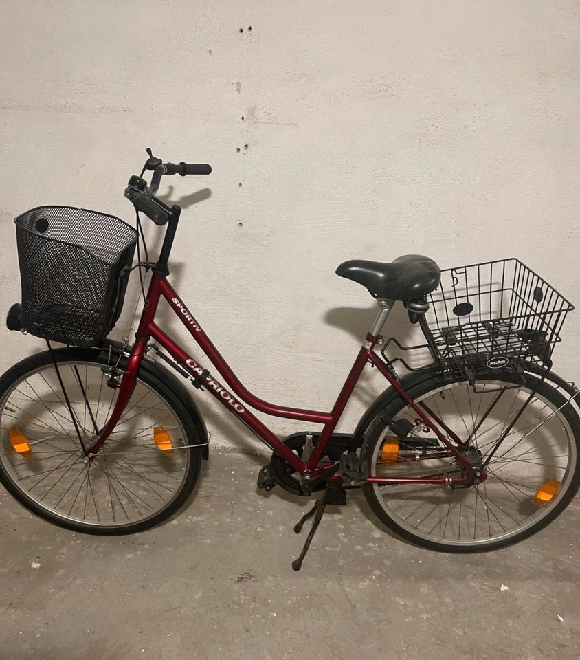 Damen Fahrrad Rot capriolo in Duisburg