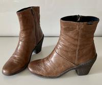 Stiefelette von Camper, Größe 39, Leder cognacfarben Frankfurt am Main - Sachsenhausen Vorschau