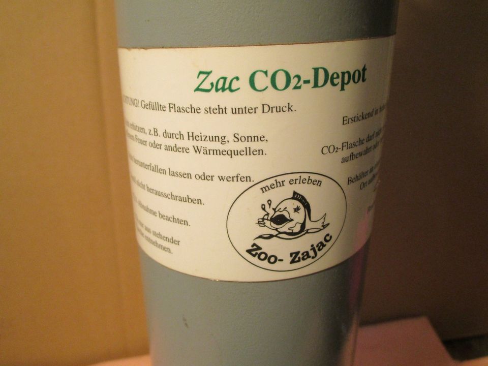 CO2 Flasche für Aquarium, Zoo Zajak, leer, ohne TÜV in Rain Niederbay