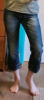 Capri 3/4 Jeans Ichi dunkelblau M 38 schöne Waschung low waist Bayern - Günzburg Vorschau