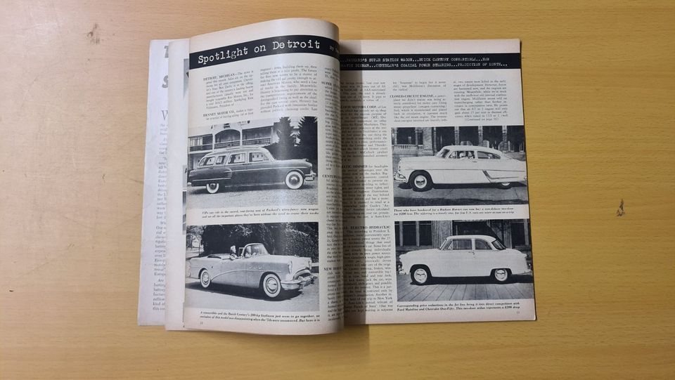 Motor Trend Magazin Juni 1954 Chevrolet Corvette Ford Thunderbird in Besigheim