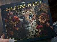 Puzzle 1000 Teile Leopard, Blumen , Gold Niedersachsen - Gifhorn Vorschau