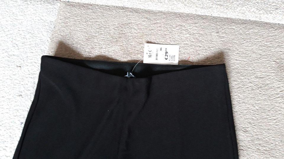 Schwarze Hose Leggings weites Bein Gr. 46 v. MS Mode neu in Seligenstadt