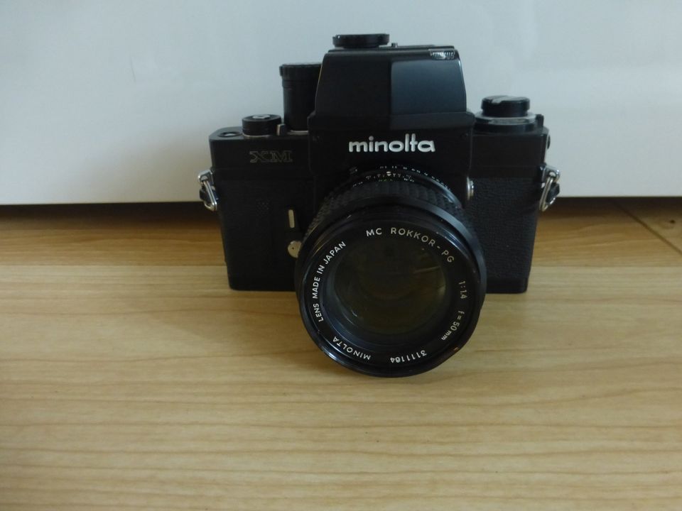 Minolta XM mit Objektiv Minolta Rokkor-PG 1:1,4 f=50mm Vintage in Mannheim