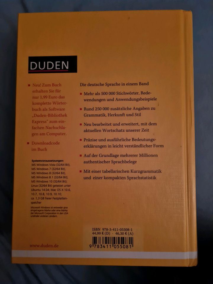 DUDEN Universalwörterbuch 8. Auflage in Emsdetten
