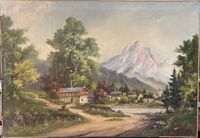 Gemälde  Eugen von Ottenfeld (1874-1947) Landschaft Bergsee Bonn - Tannenbusch Vorschau