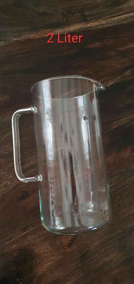 Krug Glaskrug 2 Liter Wasserkrug vase Kanne in Kusterdingen