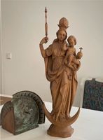 Geschnitzte Madonna auf Halbmond mit Jesuskind Neuhausen-Nymphenburg - Neuhausen Vorschau