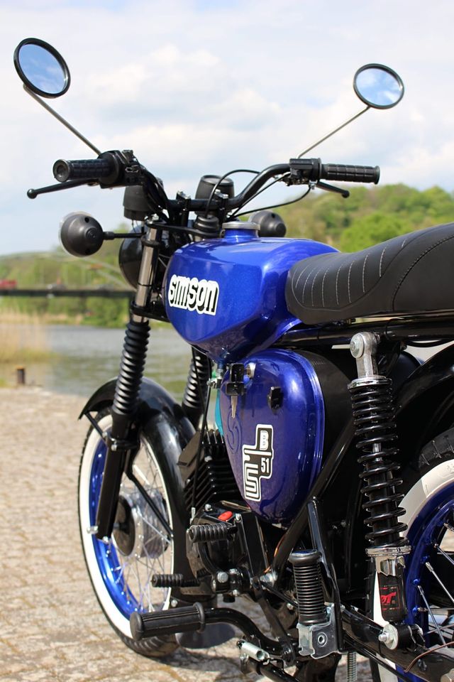 Simson S51 Candyblau Neuaufbau ink. Garantie in Oderberg