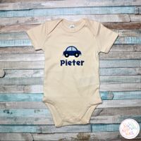 Personalisierter Babybody "Auto" Baby Kind Bestickt Geburt Taufe Gotha - Bufleben Vorschau