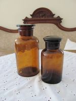 ❤ 2 topp alte braune Apotheken Flaschen 500 & 1.000 ml ❤ Shabby Niedersachsen - Uelzen Vorschau