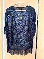 Elegante Party Chiffon Bluse mit Fransen und Pailletten Berlin - Mitte Vorschau