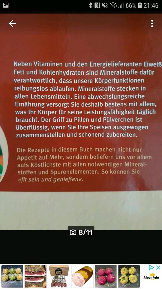 Kochbücher * NATURKÜCHE*GEMÜSE*MINERALSTOFFE*LOW FAT* Neu in Höchst im Odenwald