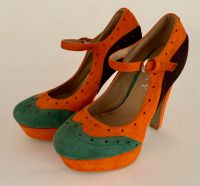 Plateau Pumps von Joxy (orange, grün, braun) art Wildleder Gr. 37 Nordrhein-Westfalen - Verl Vorschau