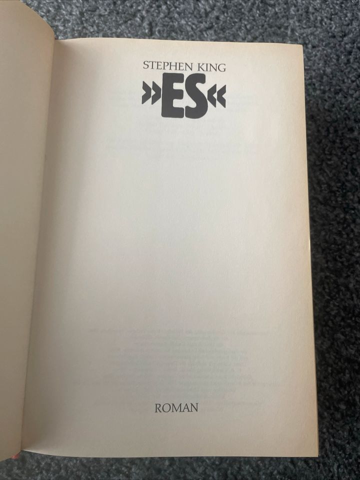 Stephen King - ES, gebundene Ausgabe 1986, Bertelsmann Roman Buch in Frankfurt am Main