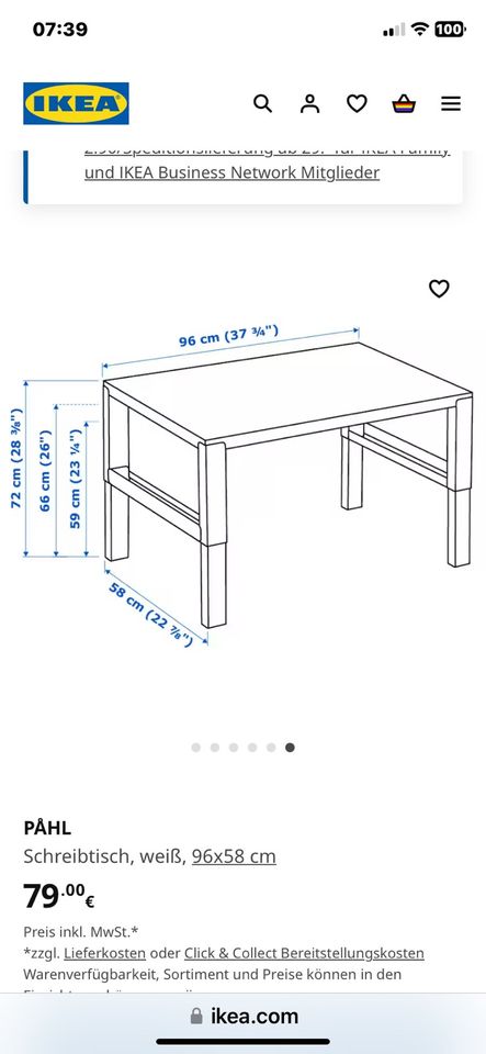 Ein Tisch/Schreibtisch in Kempen