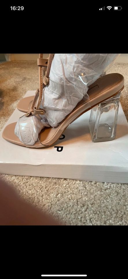 Topshop high heels transparent klar durchsichtig nude 37 in Dortmund