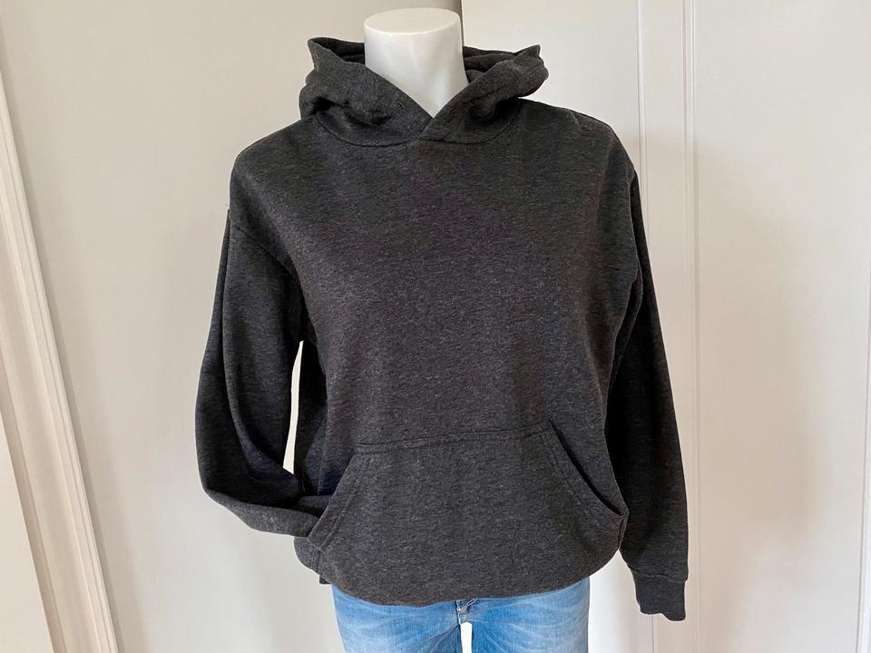 H&M Basic Hoodie Sweatshirt Kapuzenpulli anthrazit Gr. S 36 in Neckargemünd