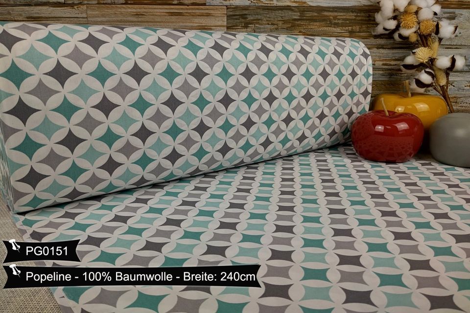 Baumwollstoff Doppelbreit 240cm VERSANDFREI Popeline Baumwollstoff Weihnachten Stoffe Meterware ab 50cm Baumwolle Bastelstoffe Hochwertige Patchwork Basteln Dekostoffe Deko Stoff Öko-Tex in Leipzig