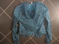 Tredy,Stretch Jeansjacke mit Kapuze,Spitze,Petrol Niedersachsen - Zetel Vorschau