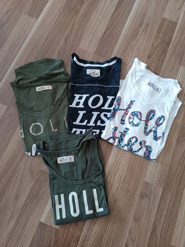 4 T-Shirts Hollister Größe XS in Remscheid