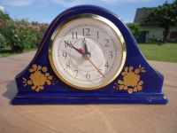 Tisch Uhr Quartz Vintage Blau Keramik funktioniert Bayern - Barbing Vorschau