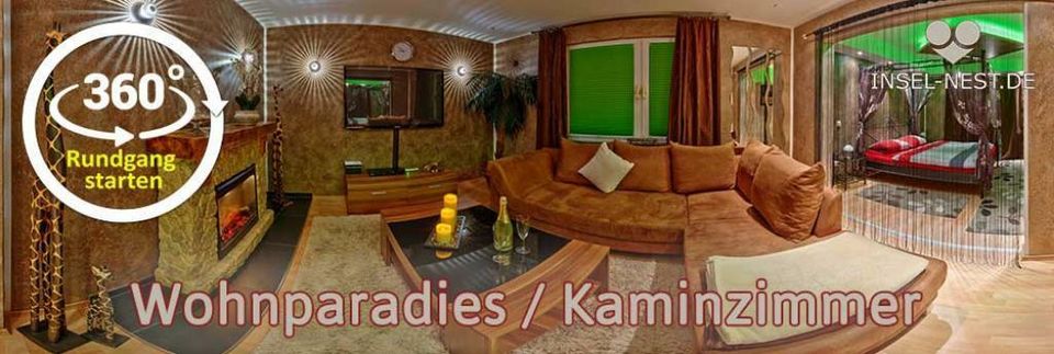 HOCHZEITSSUITE WHIRLPOOL SAUNA KAMIN HIMMELBETT GARTEN Wellness in Elsdorf