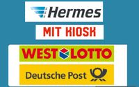 Kiosk mit hermes Paketshop.Postfiliale mit West Lotto in Witten. Nordrhein-Westfalen - Witten Vorschau