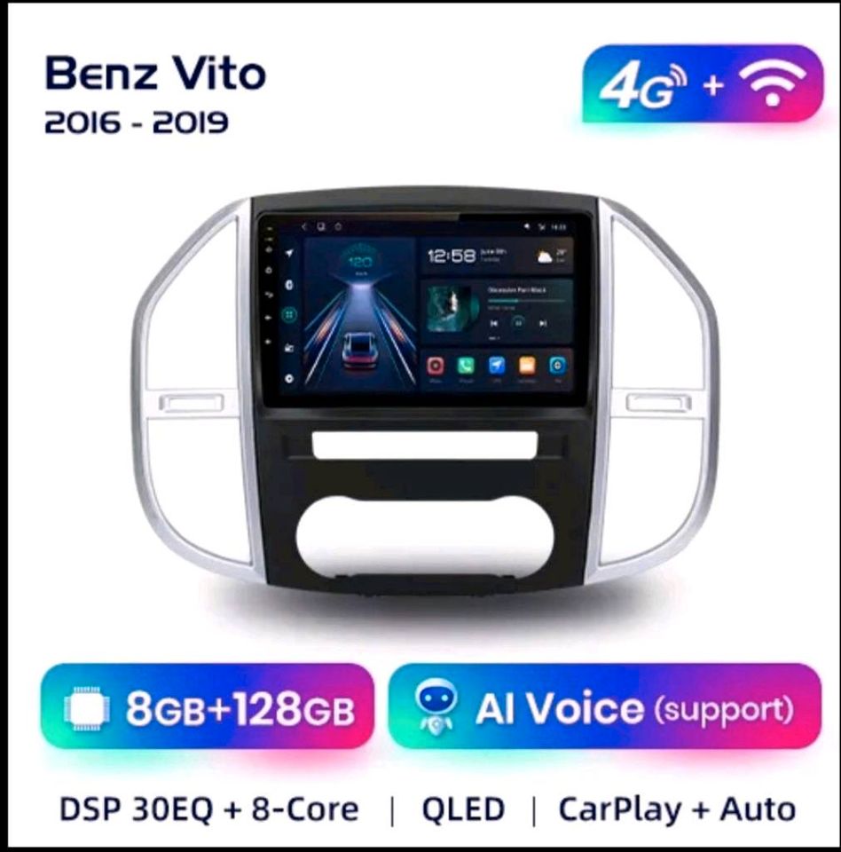 Android Auto Radio Für Mercedes Benz Vito W447 2014-2019 Carplay in Burghausen