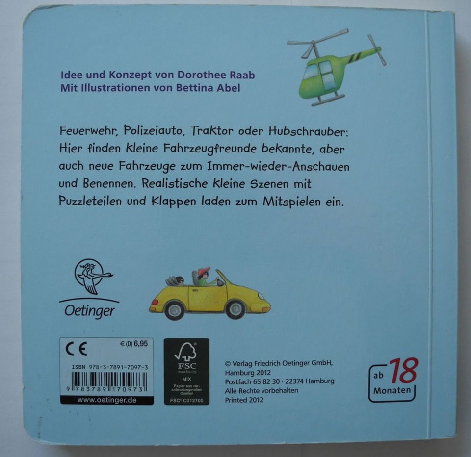 Mein kleines Bildwörterbuch; Fahrzeuge; Mit Puzzleteilen + Klappe in Neustadt an der Weinstraße