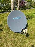 Satellitenschüssel/SAT-Schüssel HUMAX 90cm mit Doppel Quad LNB Niedersachsen - Vechelde Vorschau