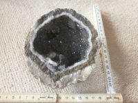 Rauchquarzgeode mit Calcitkristallen von Las Choyas / Mexiko Baden-Württemberg - Aalen Vorschau