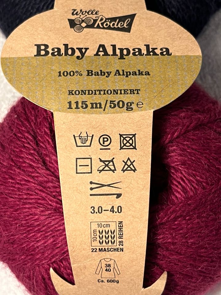 Bis 28.05.24 2x Wolle Rödel Baby Alpaka 115m/50g, OVP 9,99€ in Waldbröl
