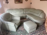 Günstige Leder Couch mit Sessel und Hocker Dresden - Südvorstadt-Ost Vorschau
