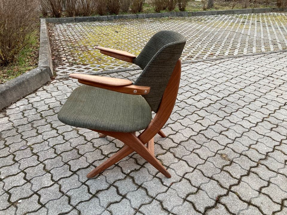 Louis Van Teffelen Pelican Lounge Chair Mid Century Sessel Teak in München