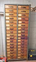 Vintage Metallschränke mit Holzschubladen/Apothekerschrank/DDR Sachsen - Mittweida Vorschau