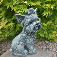 Steinfigur süßer Yorkshire Terrier Yorkie Nordrhein-Westfalen - Korschenbroich Vorschau