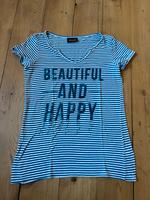 Gestreiftes Shirt mit Pailletten „Beautiful and Happy“ Berlin - Neukölln Vorschau