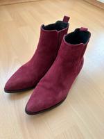 Stiefeletten, Stiefel Wildleder Buffalo Gr. 36 weinrot Tommy Berlin - Lichterfelde Vorschau