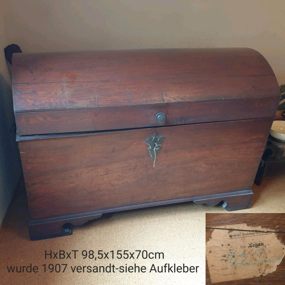 Runddeckeltruhe Biedermeier in Arnsberg