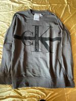 Sweatshirt Calvin Klein Gr. XXL/56/58 Grau Schwarz NEU Np 119.- € Bayern - Zorneding Vorschau